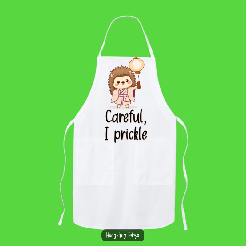 Funny Hedgehog Kimono Apron: Cook Up Laughs in the Kitchen
