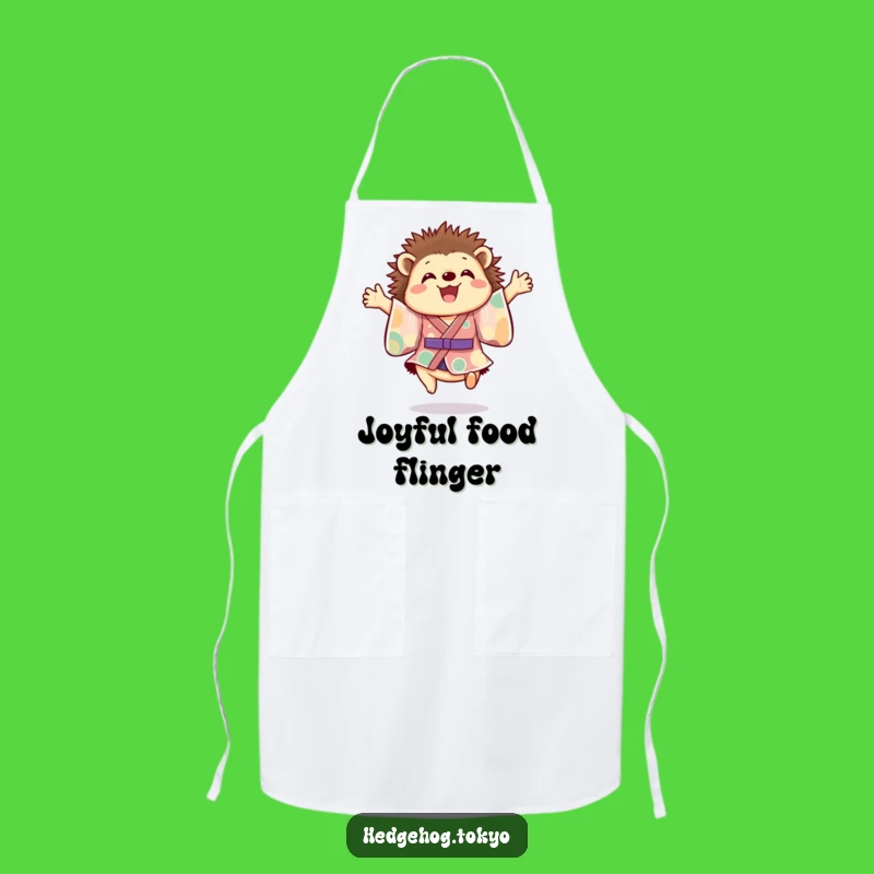 Funny Hedgehog Kimono Apron: Cook with Joyful Flair and Style