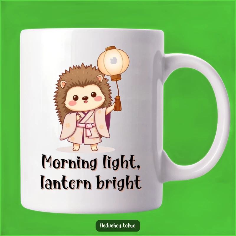Funny Hedgehog Kimono Lantern Mug: A Proud Prickly Gift for Him or Her