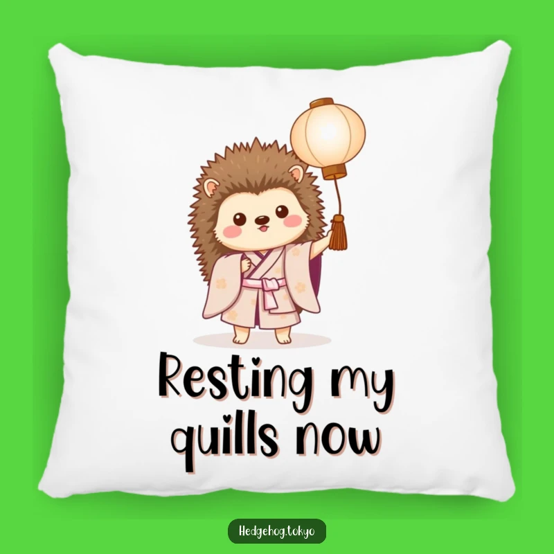 Funny Hedgehog Kimono Pillow: Cozy Comfort with a Hilarious Prickly Friend