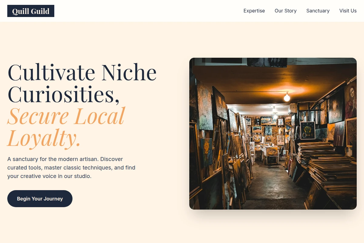 Curated Art Studio