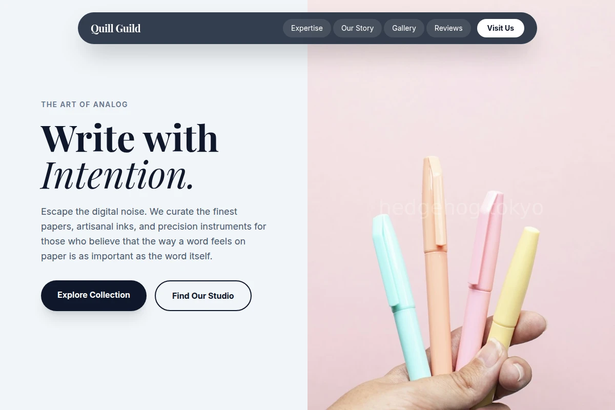Minimalist Stationery Store