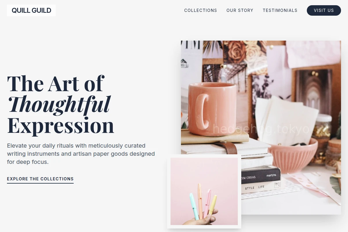 Minimalist Stationery Store