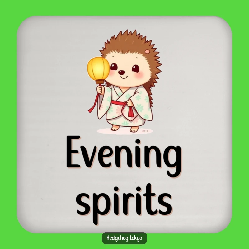 Funny Hedgehog Lantern Coaster: Protect Surfaces with Gentle Glow