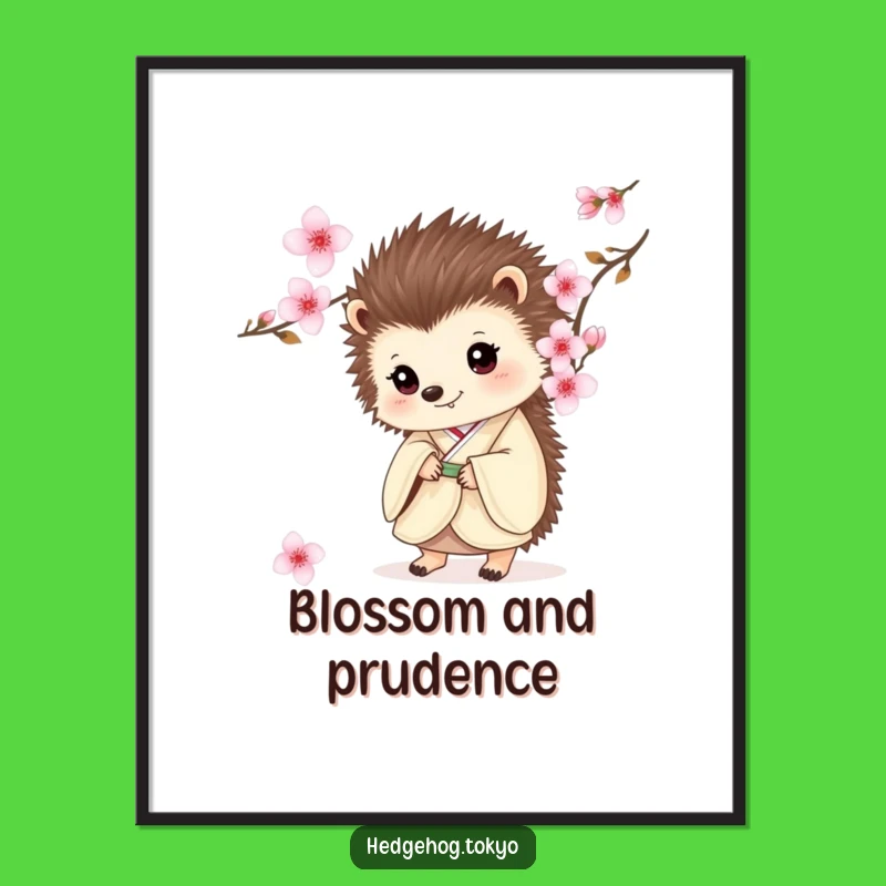 Free Printable Hedgehog Kimono Art: Funny Downloadable Wall Decor for a Quirky Space!