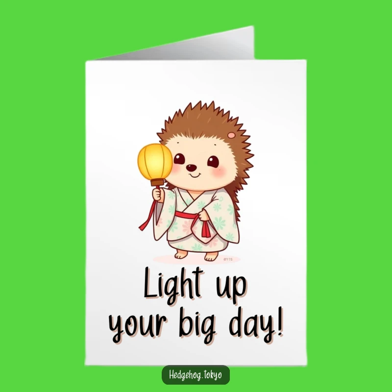 Free Printable Hedgehog Lantern Birthday Card: Enchanting Downloadable Gift for Her!