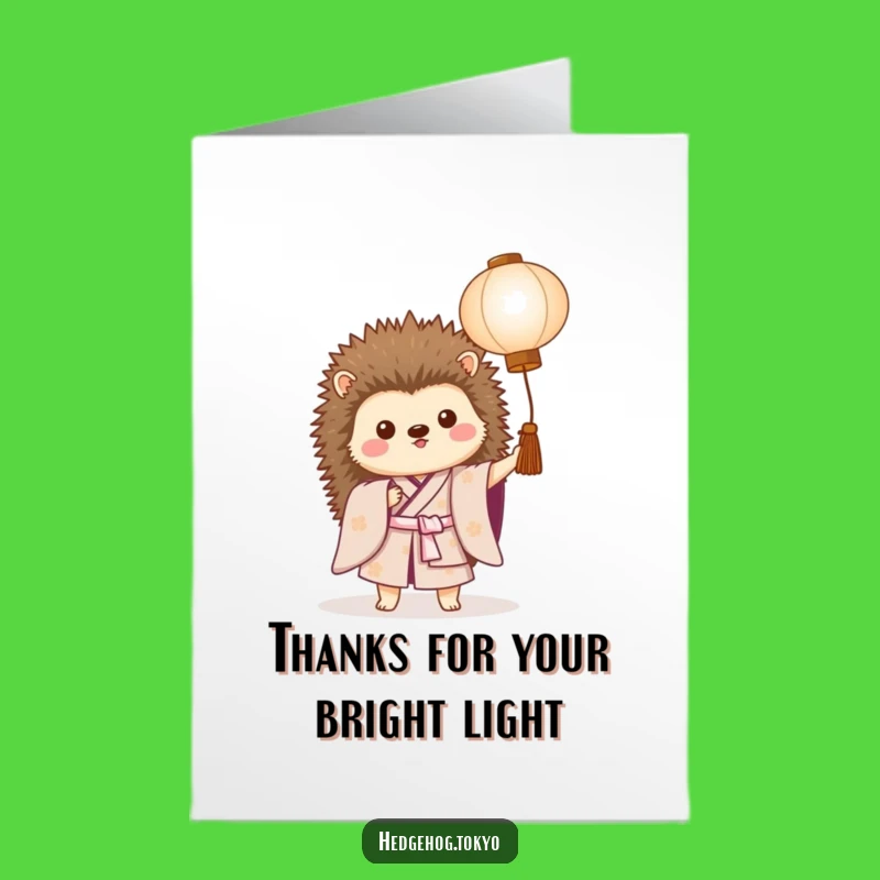 Free Printable Thank You Card: Adorable Hedgehog Gift You Can Print at Home