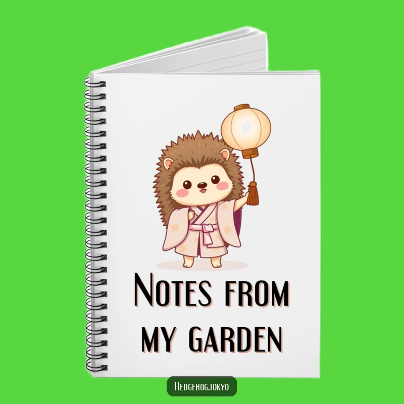 Funny Hedgehog Kimono Notebook: Jot Down Ideas with Prickly Charm