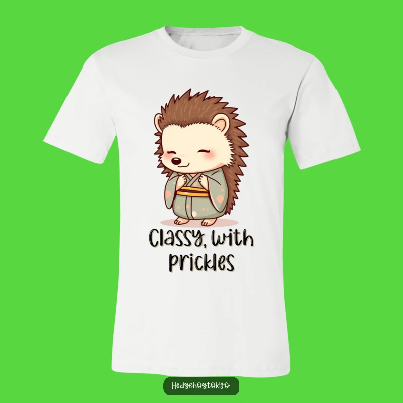 Funny Hedgehog Kimono Bowing T-Shirt: A Classy and Hilarious Gift Idea